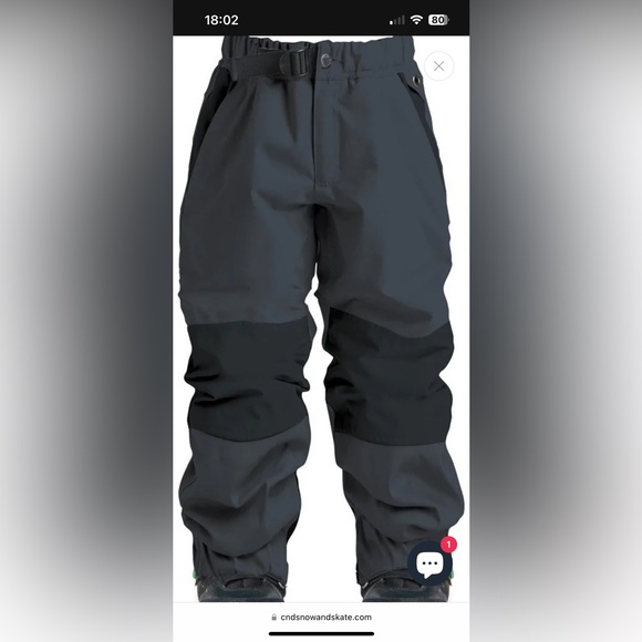 Air Blasster youth Boss pants.Gray and Black. Comfortable Fit and Stylish Design - Picture 4 of 5